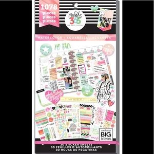 The happy planner watercolor sticker Collection
